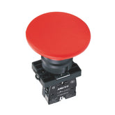 Plastics Push Button Switch Φ60 Mushroom Momentary Red 1 Normally-Closed